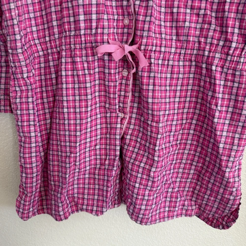 Victoria's Secret‎ Pink Plaid Sleepwear Dress Bow